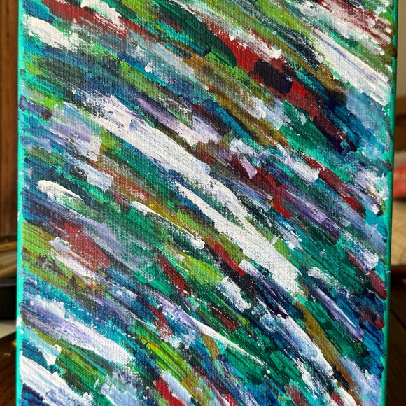 Abstract Multicolor 8x10 wellness art love one kind rehab - Picture 2 of 3